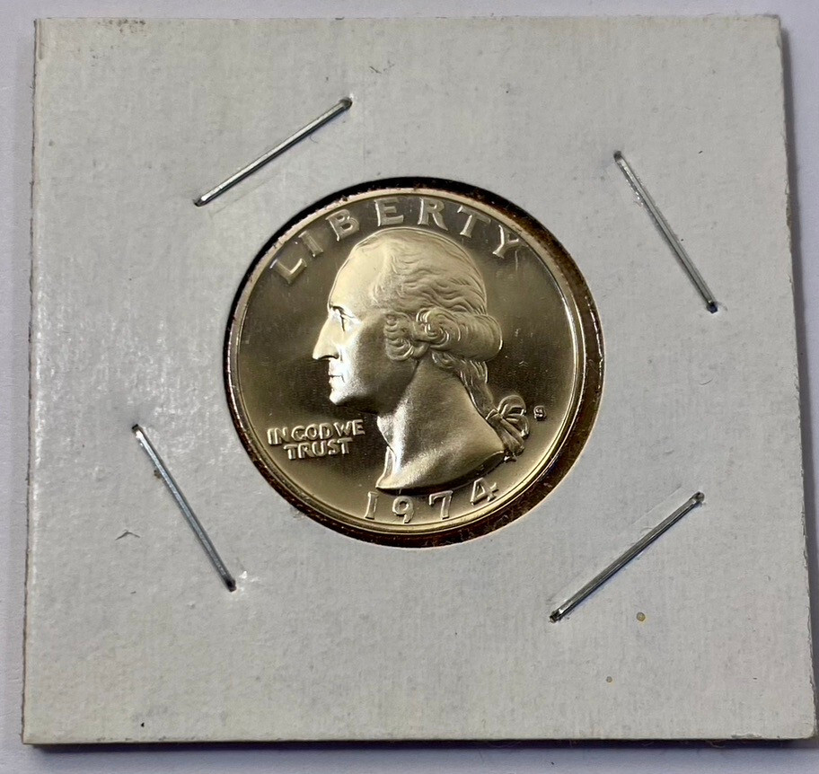 1974 S Deep Cameo Proof Washington Quarter