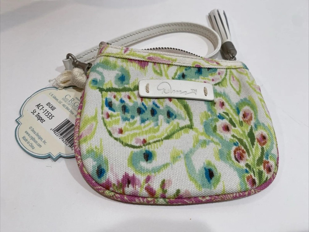 Dena ID  Small Wallet While Floral