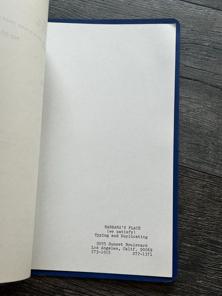 SEARCH TV Show Script Numbered For Death Final Draft Nov 30 1972 Lou Shaw