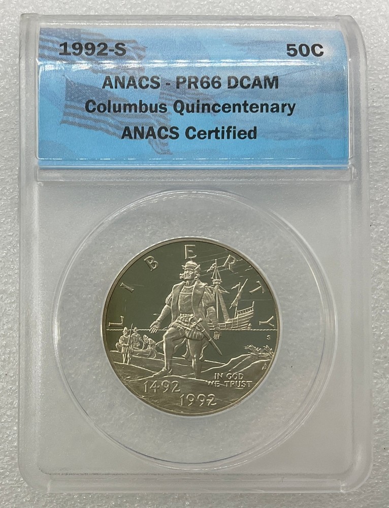 1992-S Proof Columbus Quincentenary Commemorative Half Dollar