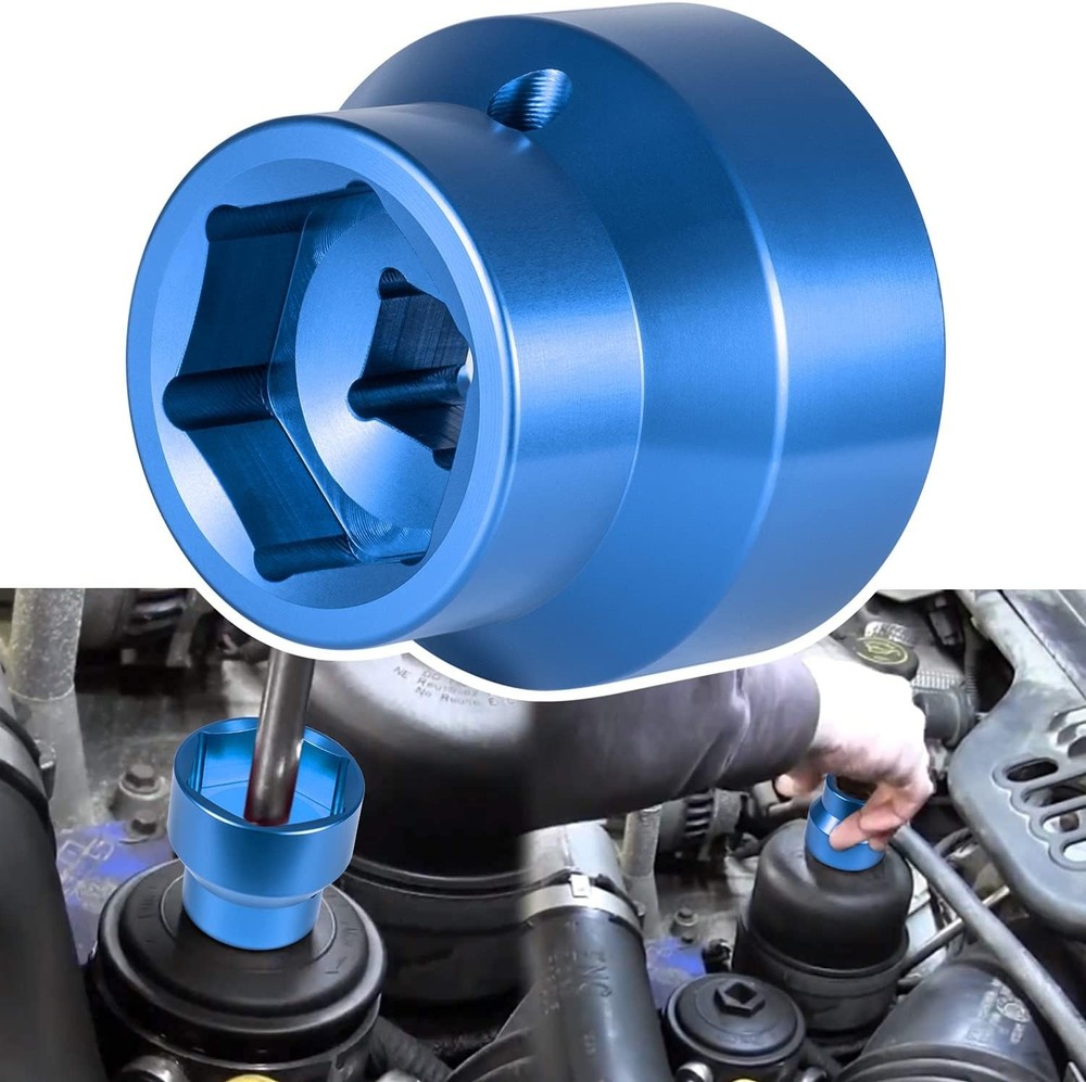 Filter Socket 24mm / 36mm Reversible Filter Cap Remover and Installer Blue