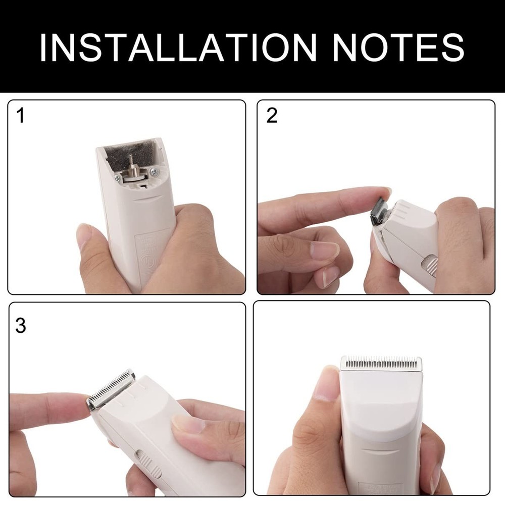 2 Pack Professional Peanut Clipper/Trimmer Snap On Replacement White 2 Pcs