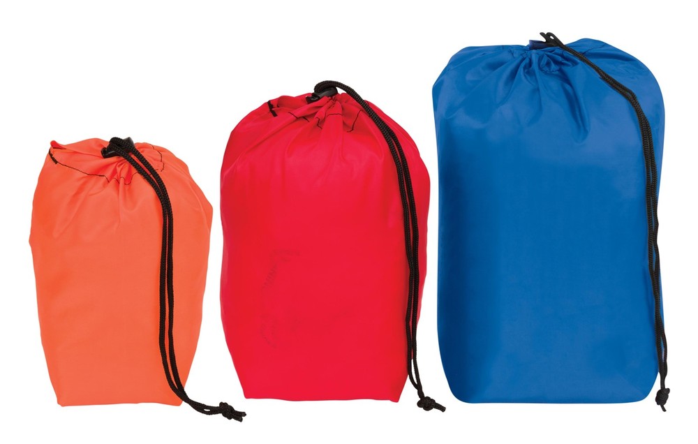 Outdoor Products Ditty Bag 3 Pack, 16.2L Drawstring Stuff Bag Assorted
