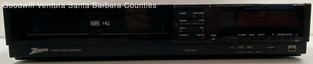 Zenith VRF160 Programmable VCR - Tested