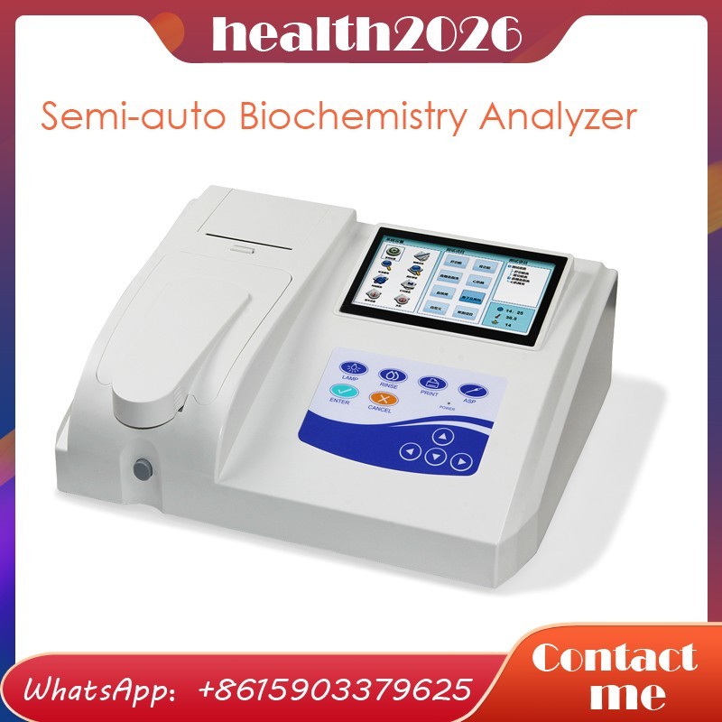 Semi-auto Biochemistry Blood Analyzer Touch Screen Multi-Parameter Printer