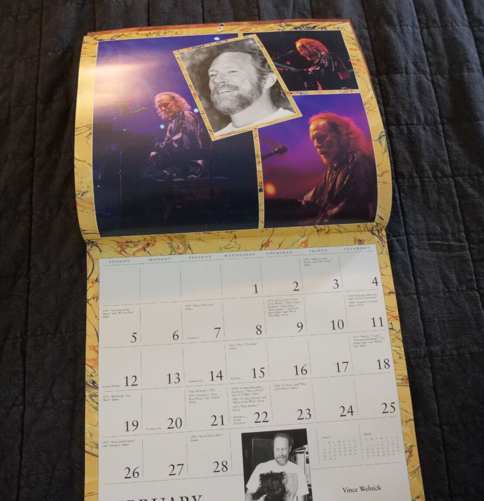 Vintage Grateful Dead 1995 Calendar
