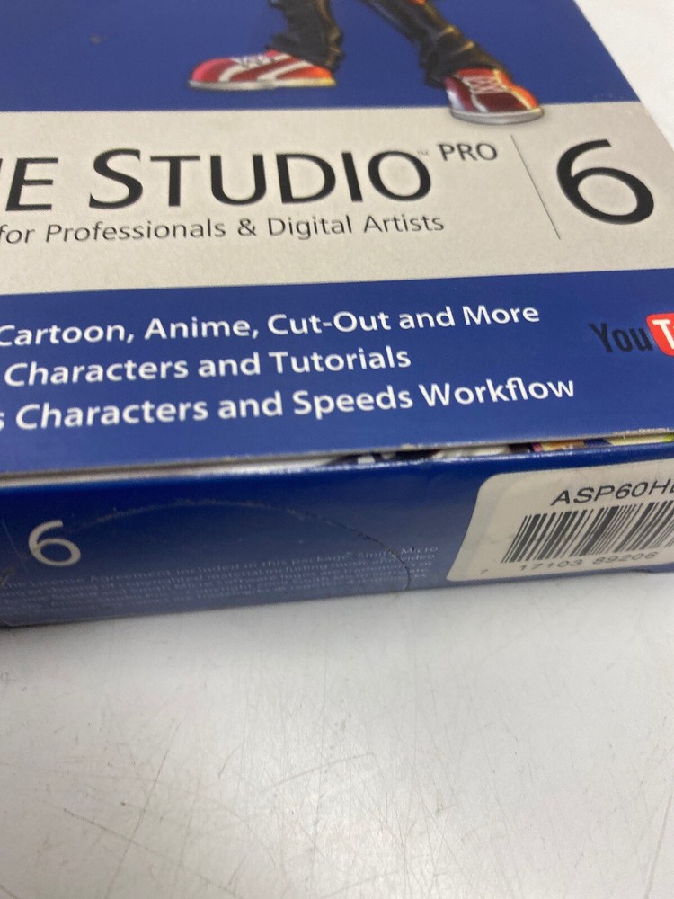 Anime Studio 6 Pro MAC CD design cartoons animations 3D models tools SEALED BOX
