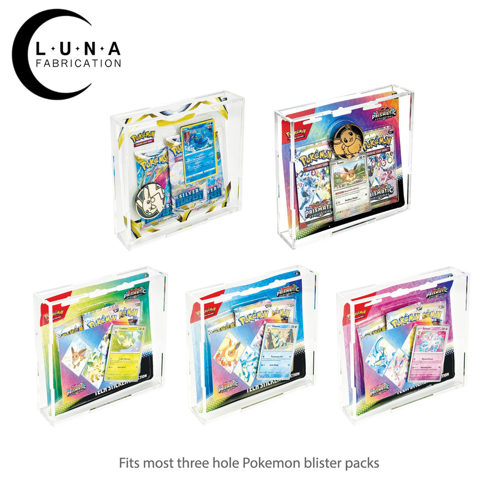 Acrylic Display Case for Pokemon Prismatic Evolutions Double Pack Booster