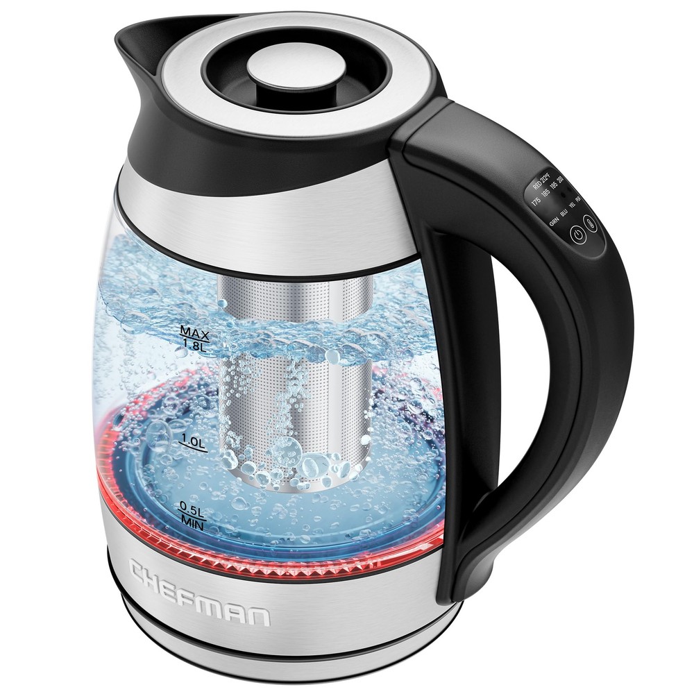 Electric Kettle with Temperature Control, 5 Presets LED Indicator Lights, Rem...