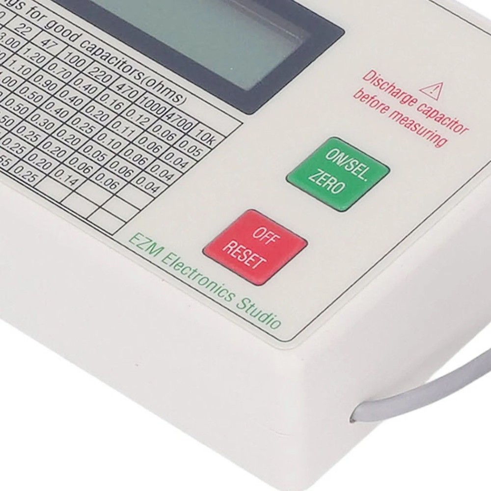 ABS Handheld ESR DCR Capacitor Tester High Accuracy Capacitance Meter Tool