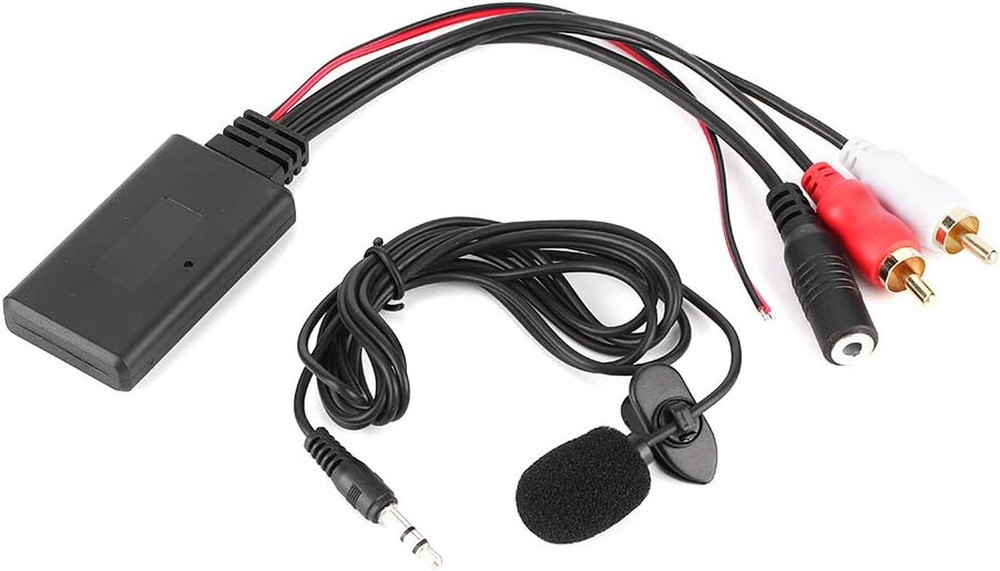 Bluetooth AUX Module 2 Cable Adapter with Hands- Microphone 12V