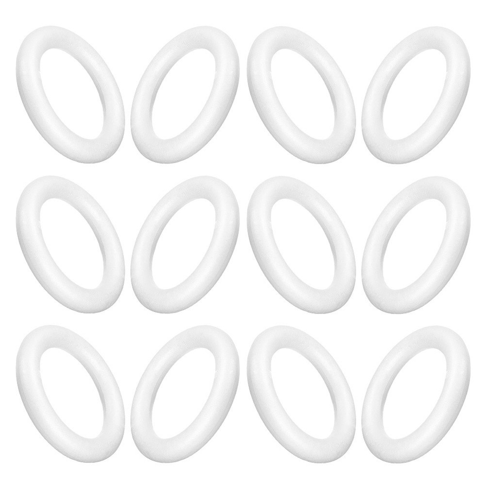 36 Pcs Polystyrene Foam Ring Wreath Forms Crafts DIY Foams Circle