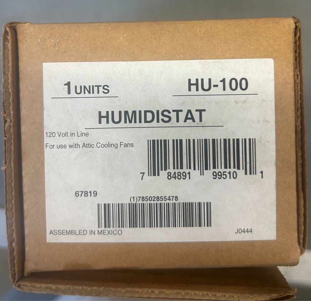 Nutone HU-100 Humidity Control