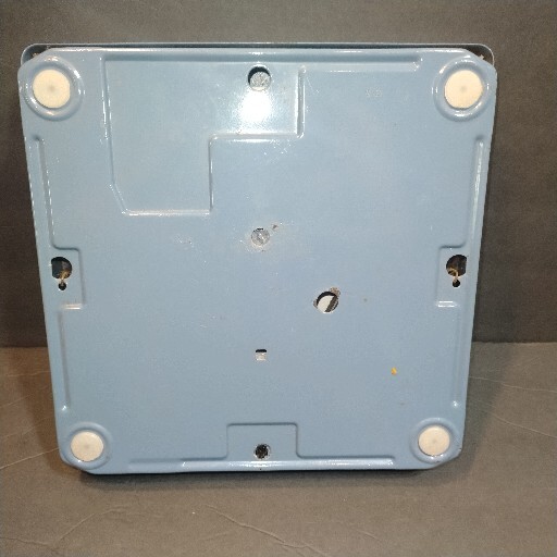 Vintage Large Blue White Dial Bathroom Scale