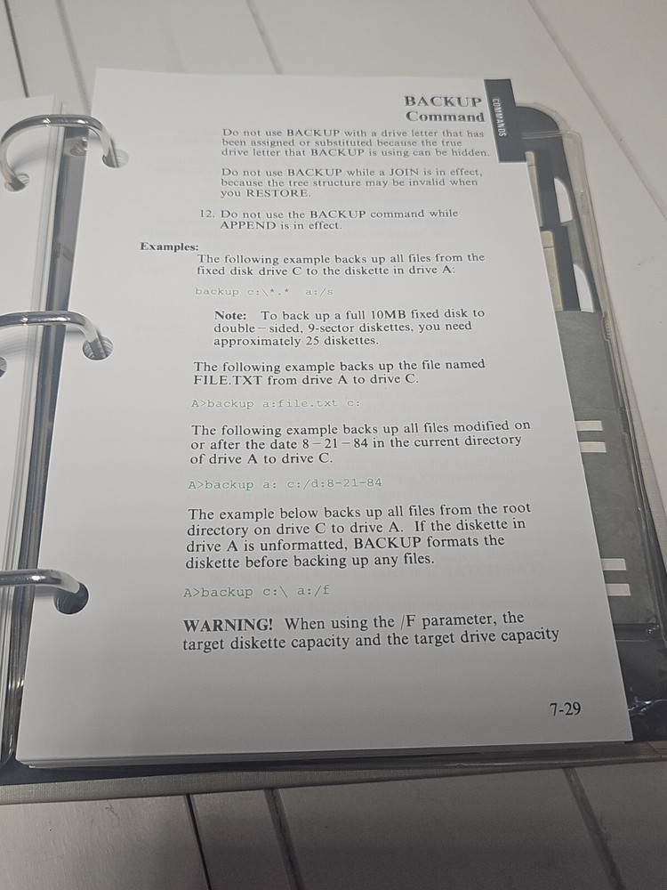 IBM DOS 3.30 Disk Operating System 1987: 1st Edition / 5.25 Software Disks Read