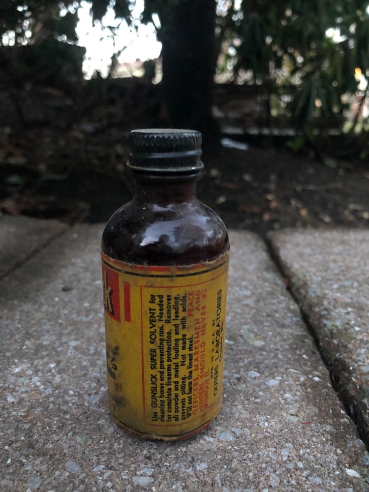 Vintage Outers Gunslick Solvent Bottle