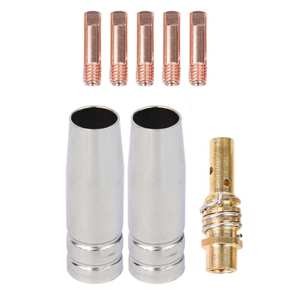 For 15AK For MIG Welder Accessory Kit 8PCS Includes Gas Diffuser Contact Tips