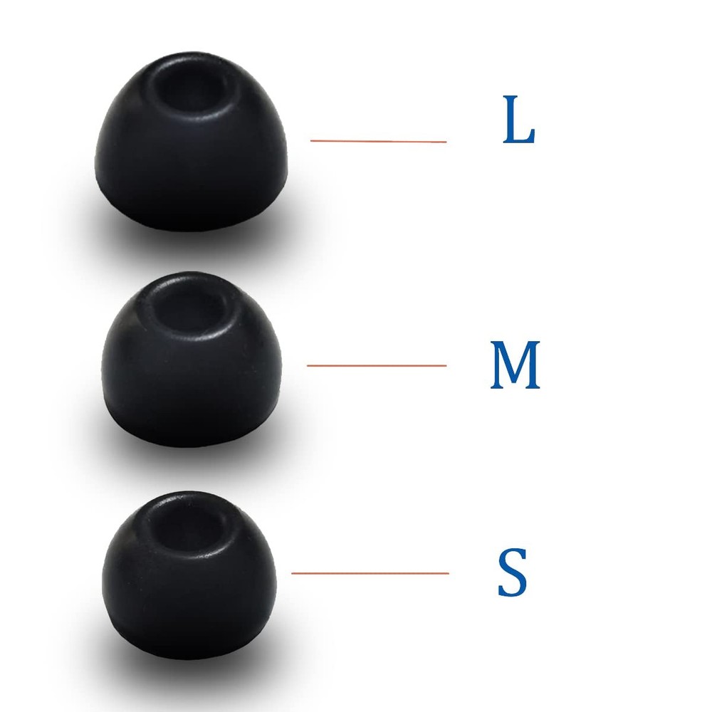 Luckvan Silicone Ear Tips for Beats Fit Pro/Beats Studio Buds Black