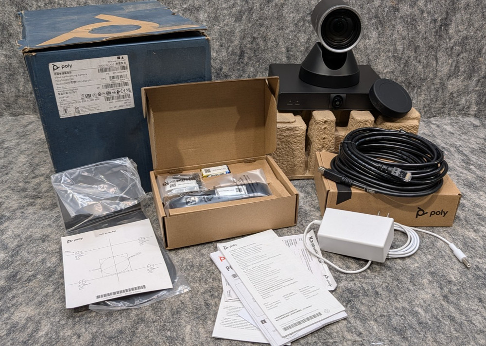 Poly Studio E60 Video Conferencing Camera - 16 Megapixel - 30 fps - Black - USB