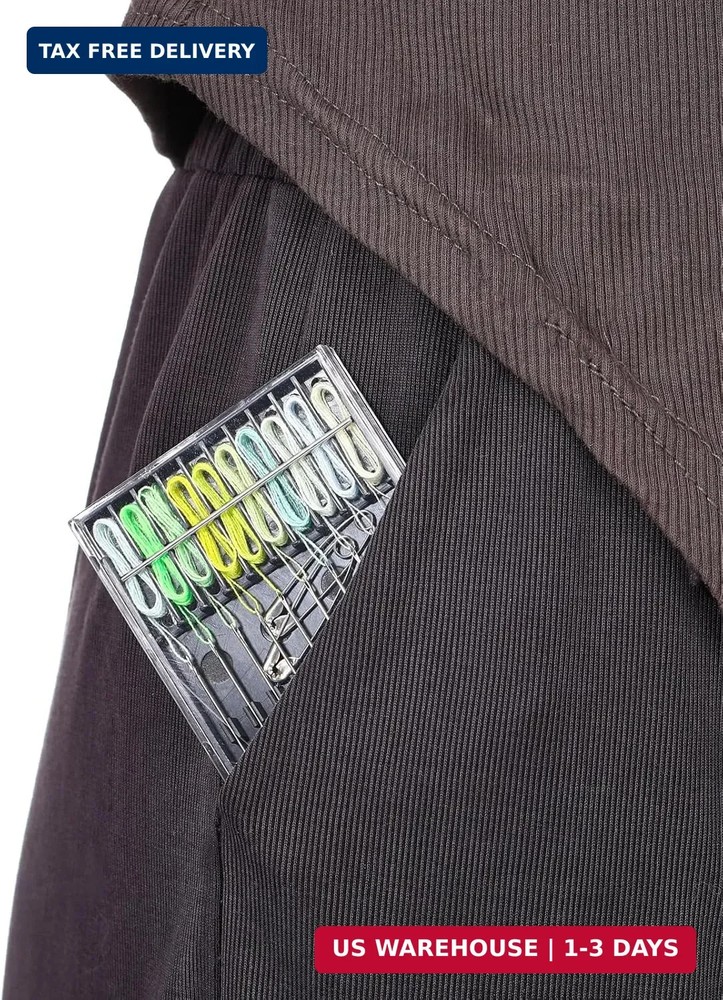 6 Boxes (60 Pcs) Pre Threaded Needle Kit Assorted Color (Mixed Color)