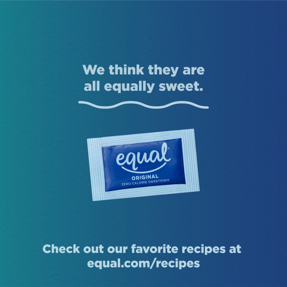 EQUAL Zero Calorie Sweetener, Sugar Substitute, 800 Packets