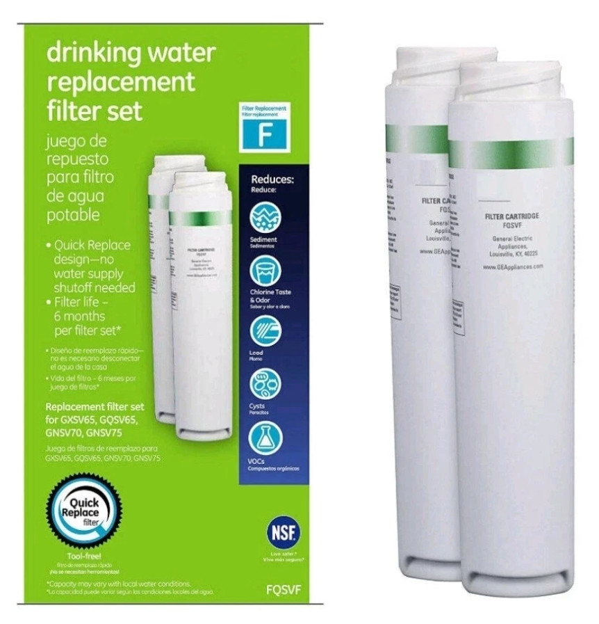 Genuine GЕ FQSVF Drinking Water Replacement Filter Set - New