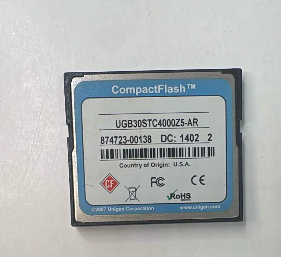 Unigen CF 4GB CompactFlash Card Aristocrat Good Fortune Plugin 2014