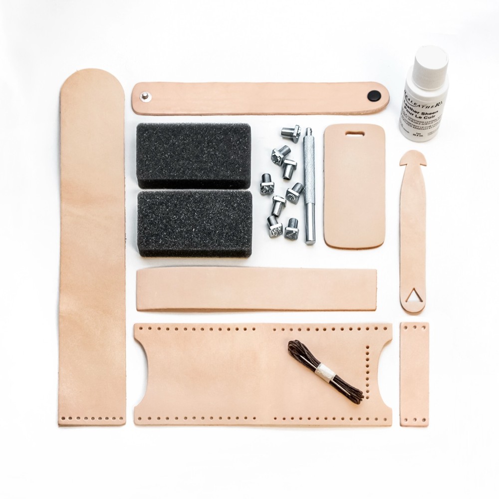 Discover Leathercraft Kit - Starter Leatherworking Kit  - Leather Stamp Tool