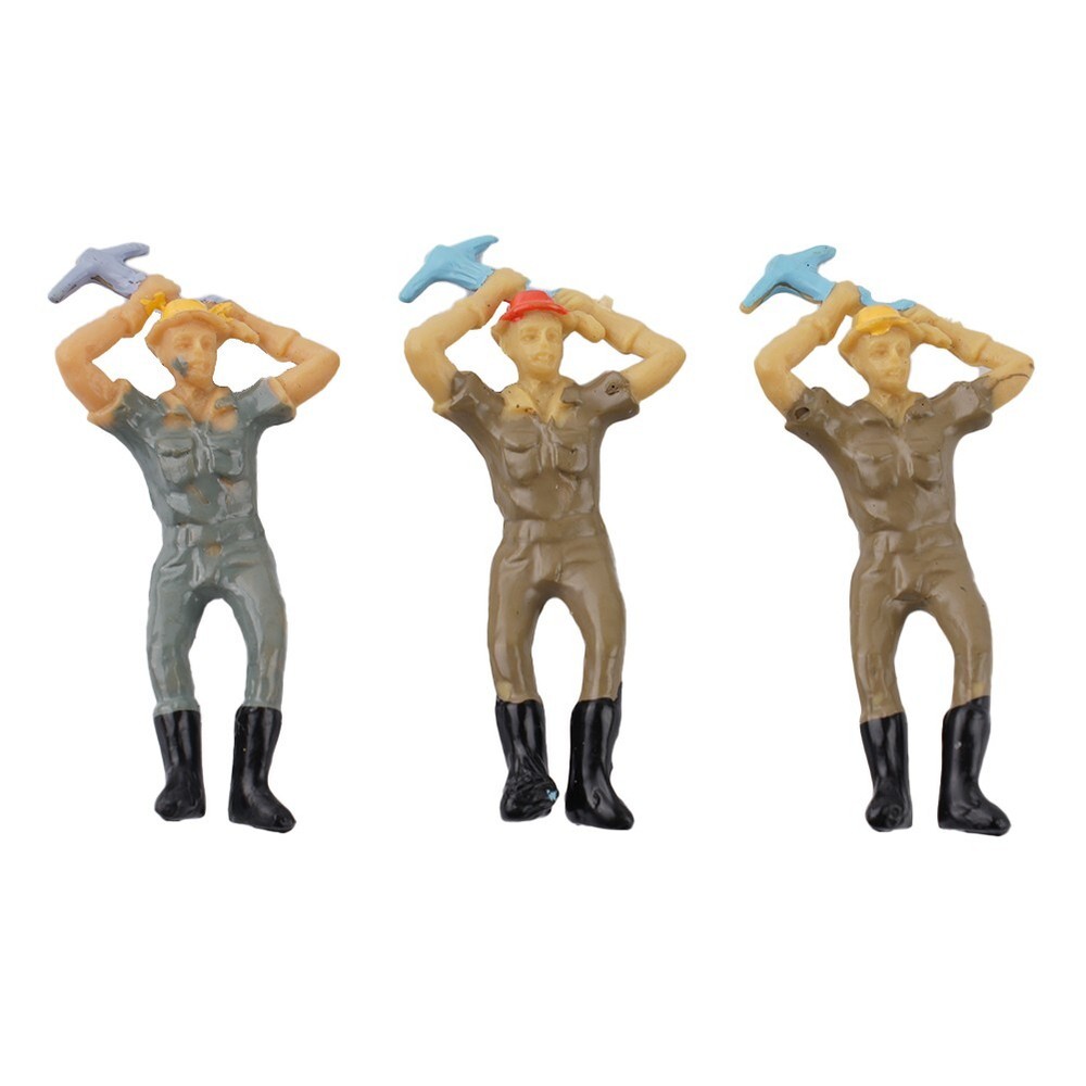 12* Railway Workers Figures Workers Figures Train Railway Worker People 4 Poses