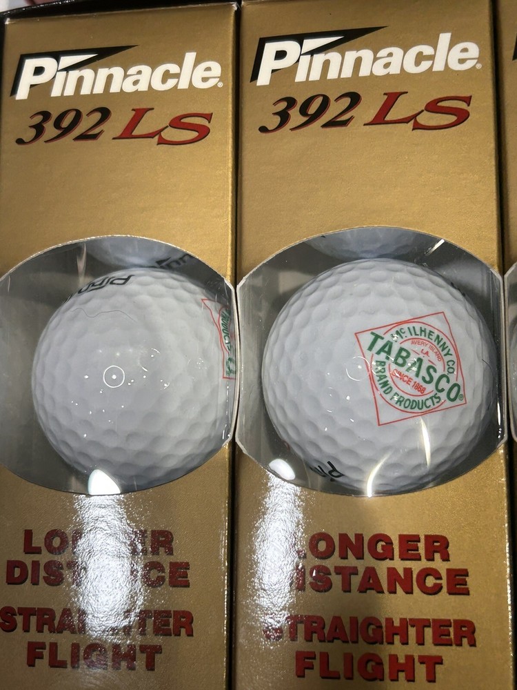 Pinnacle 392LS Golf Balls New Box (12) Tabasco Label