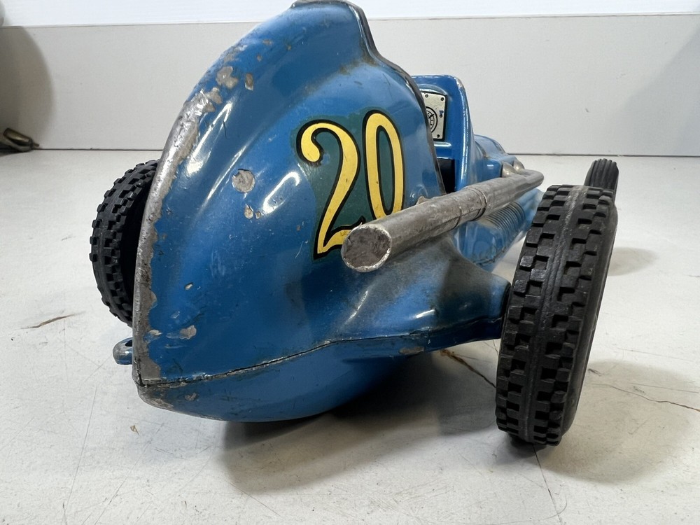 Vintage Ray Cox Thimble Drome Champion Tether Car Blue #20 No Engine