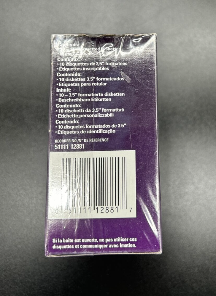 Imation 3.5" Floppy Disk Diskettes 10 Disk Pk IBM Formatted 1.44MB 2HD