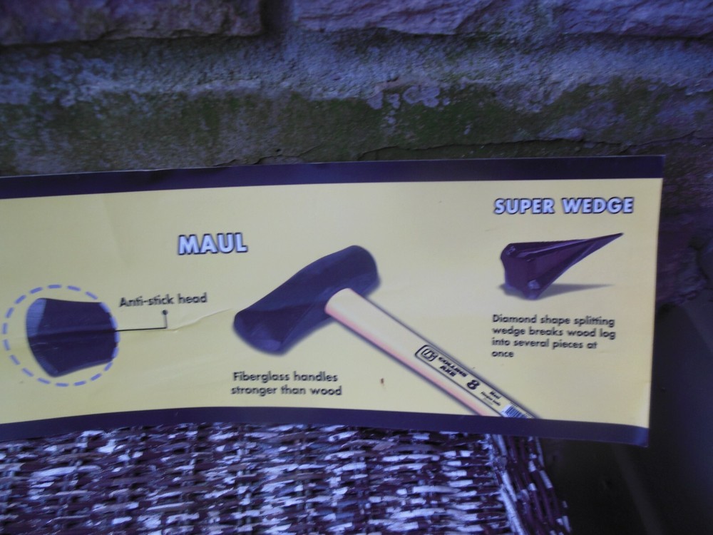 Collins Axe Store Display Rack Plastic Sign 39" x 5"