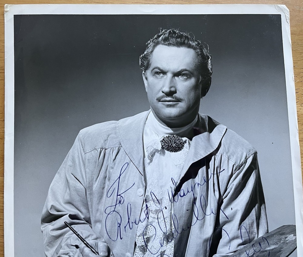 Tenor Eugene Conley Autograph Photo from "Tosca"