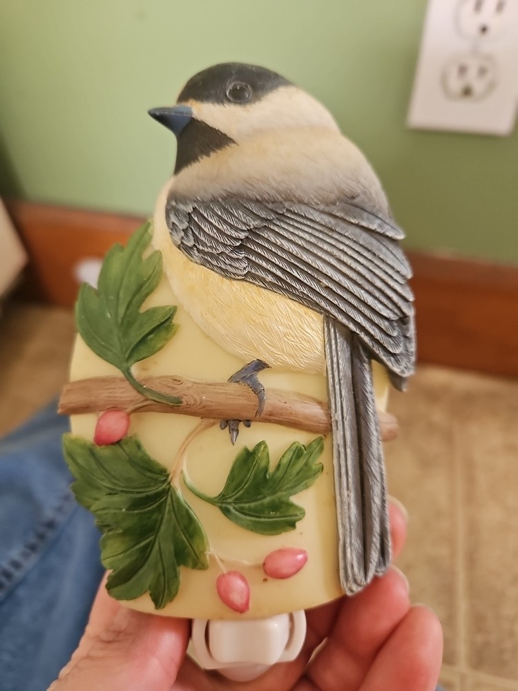 Chickadee Hand Painted Night Light