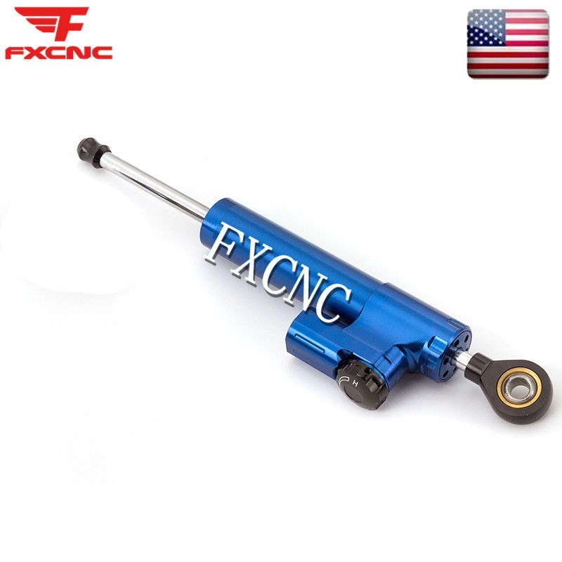 Blue Steering Damper Stabilizer & Mounting Bracket Kit For Ducati Monster 696