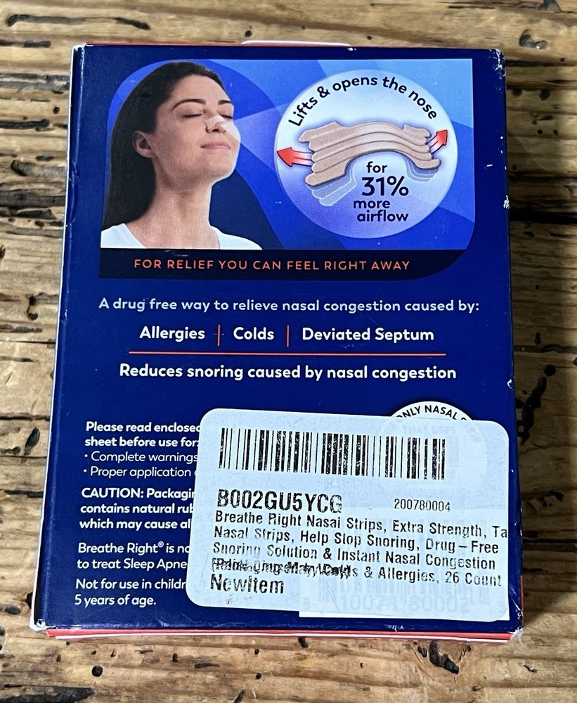 Breathe Right Extra Strength Nasal Strip - Tan (26 Count)