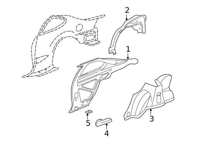 Genuine GM Outer Wheelhouse 22618535