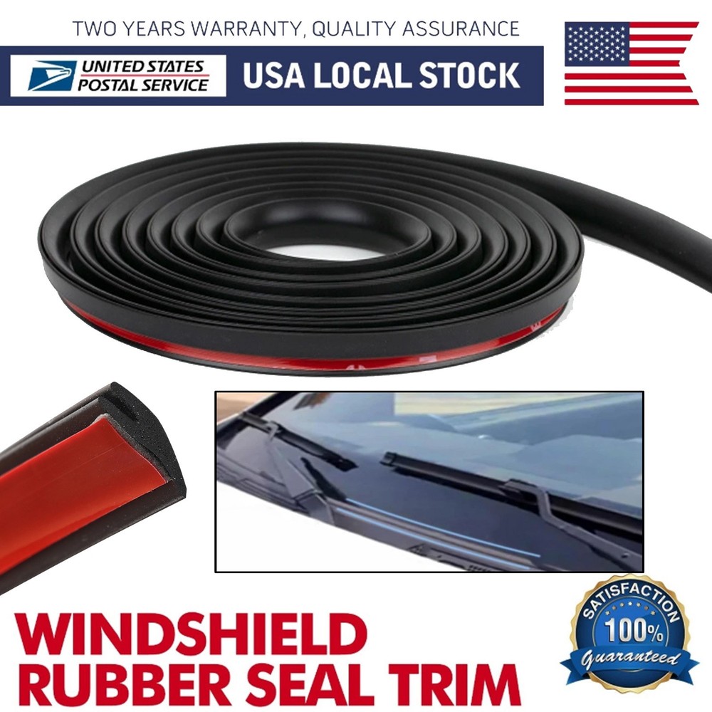 Universal 4M/13FT Car Front Windshield Wiper Panel Hood Rubber Seal Strip