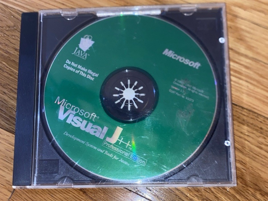 Microsoft Visual J++ Professional Edition Software  CD-ROM