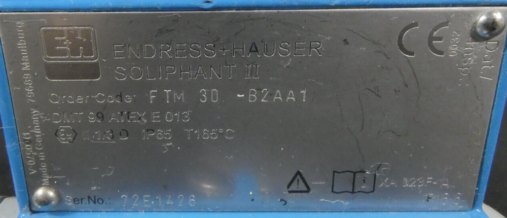 Endress+Hauser Soliphant II FTM 30 -B2AA1 Schwingsensor | Füllstandgrenzschalter