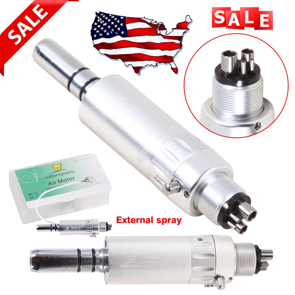 Dental Air Motor Micromotor 4 Hole Low Slow Speed Handpiece E-type M4