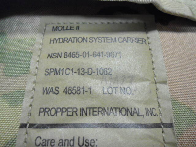 U.S. Army OCP/Scorpion Camouflage Hydration System Carrier