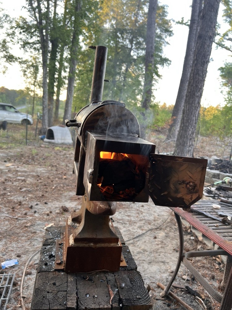Mini off set smoker fully functional salesman model