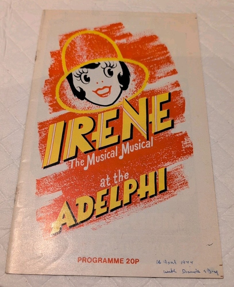 Adelphi Theatre Programme - Irene The Musical Musical - 1977 (B82)*