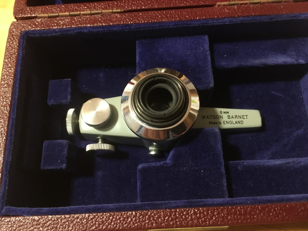 Watson Barnet 8mm Interferometer Microscope Objective plus holder