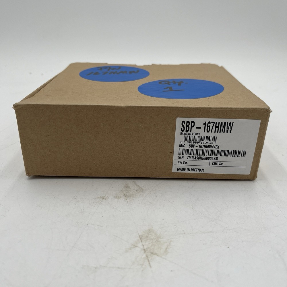 NEW IN BOX!! Hanwha Techwin Hanging Camera Mount Adaptor White - SBP-167HMW