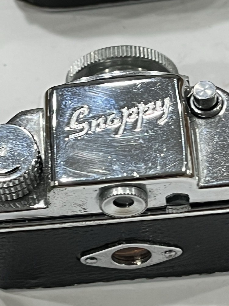 2 Tiny Vintage Collectable Cameras; Snappy-Made In Japan Untested
