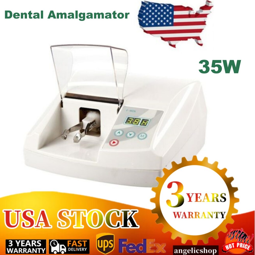 Dental Lab Digital Amalgamator Amalgam Capsule Mixer Triturator Speed Adjustable