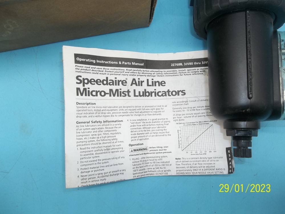 SPEEDAIRE 3JV85 FILTER * NEW IN BOX * (KB-104)